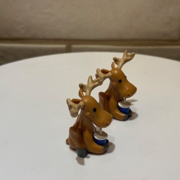 Cineplex Big Screen Buddy Moose Popcorn and Drink Figures Lot of 2 / 2" - Picture 4 of 6